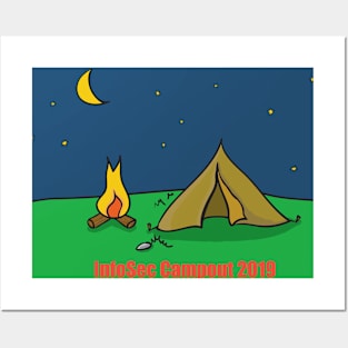 Official InfoSec Campout 2019 Tee Posters and Art